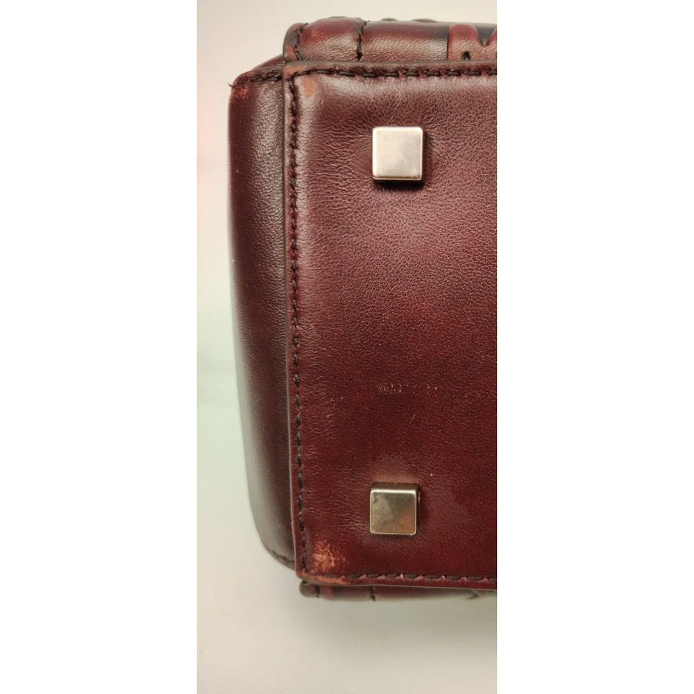 Michael Kors Laila Medium Satchel - Oxblood/Red - Gently Worn